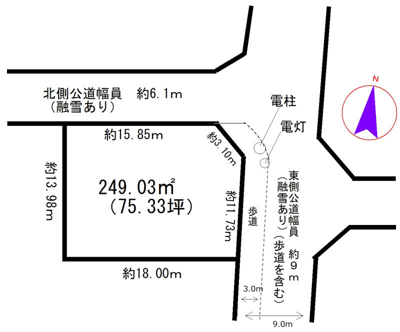 富山市藤の木園町 土地 | ビビすま | 富山市エリアの中古住宅専門サイト